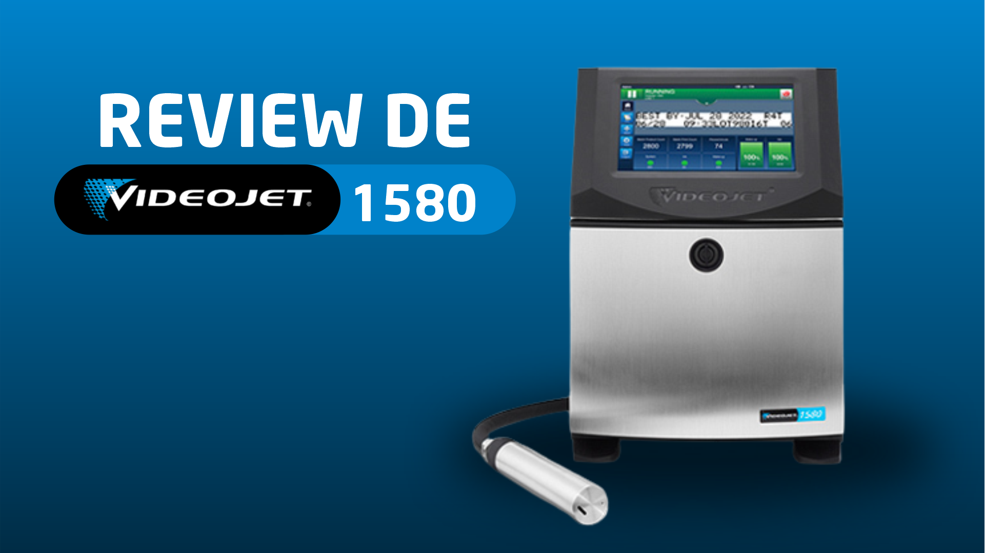 Codificadora Inkjet Videojet 1580 FDC Sales Codificación y empaque